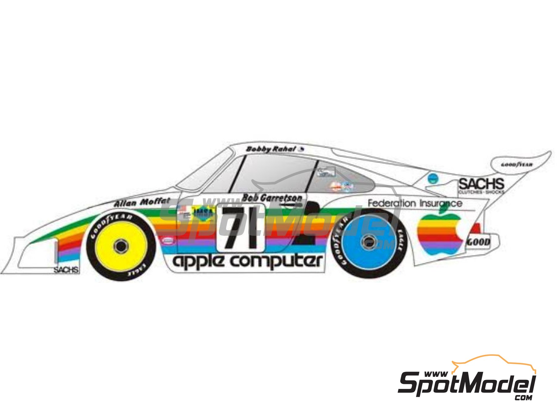 Renaissance Models TK24-464: Marking / livery 1/24 scale - Porsche